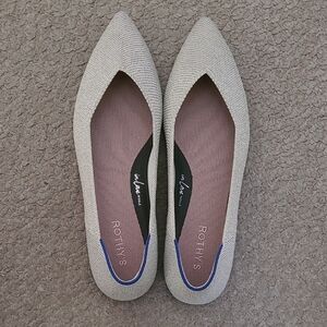 Rothys Diamond Twill Point II Flats In Womens Size 13